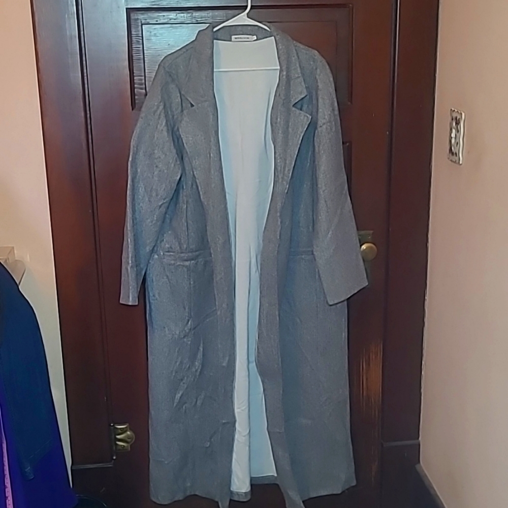 Gray Trench coat by Misslook, size XXXL